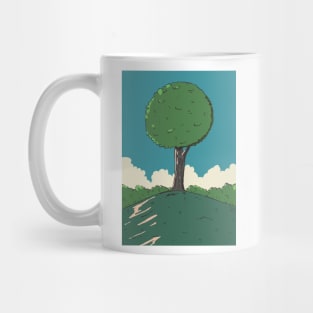 Tree on a hill Mug